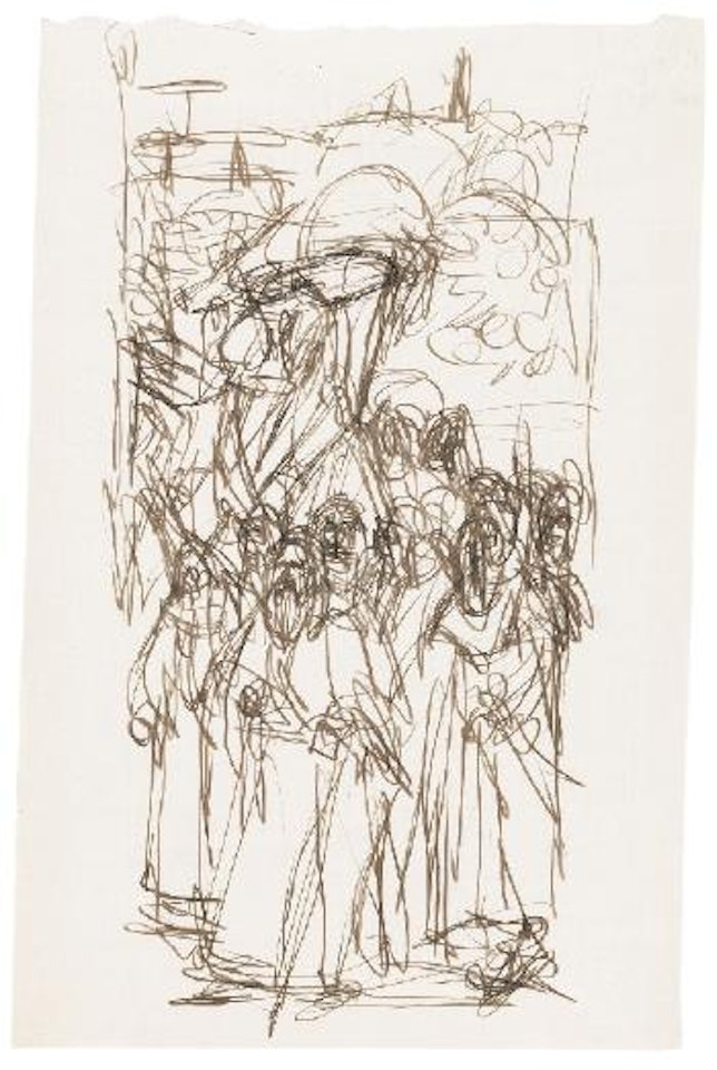 Les ermites d'après Jan van Eyck by Alberto Giacometti