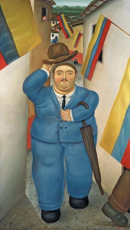 Bonjour, Monsieur Botero by Fernando Botero