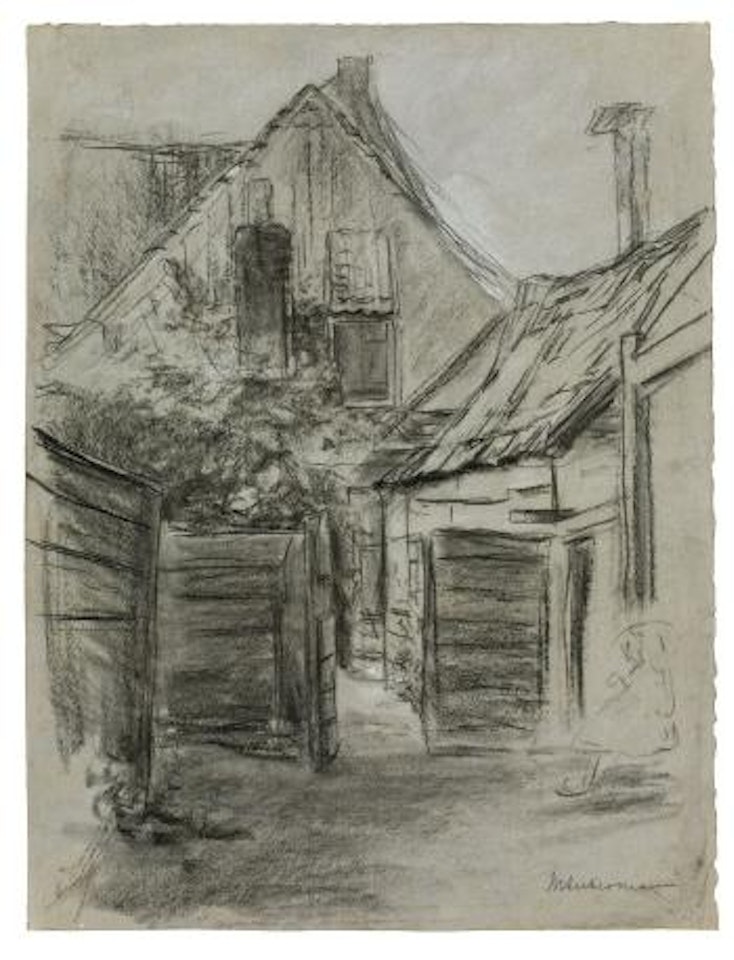 Hof in Katwijk by Max Liebermann