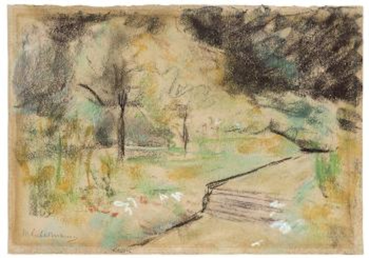 Der nutzgarten in Wannsee nach südwesten by Max Liebermann