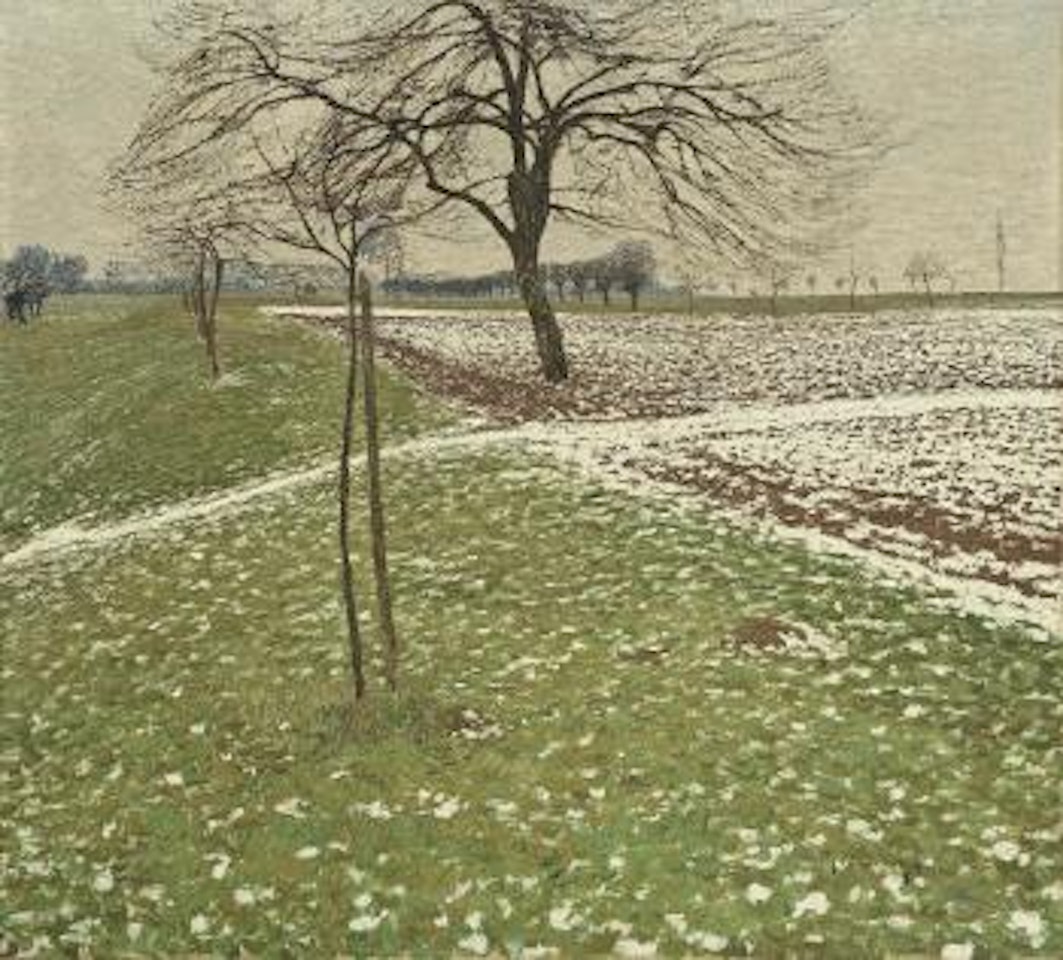 Niederrheinische landschaft im vorfrühling by Max Clarenbach