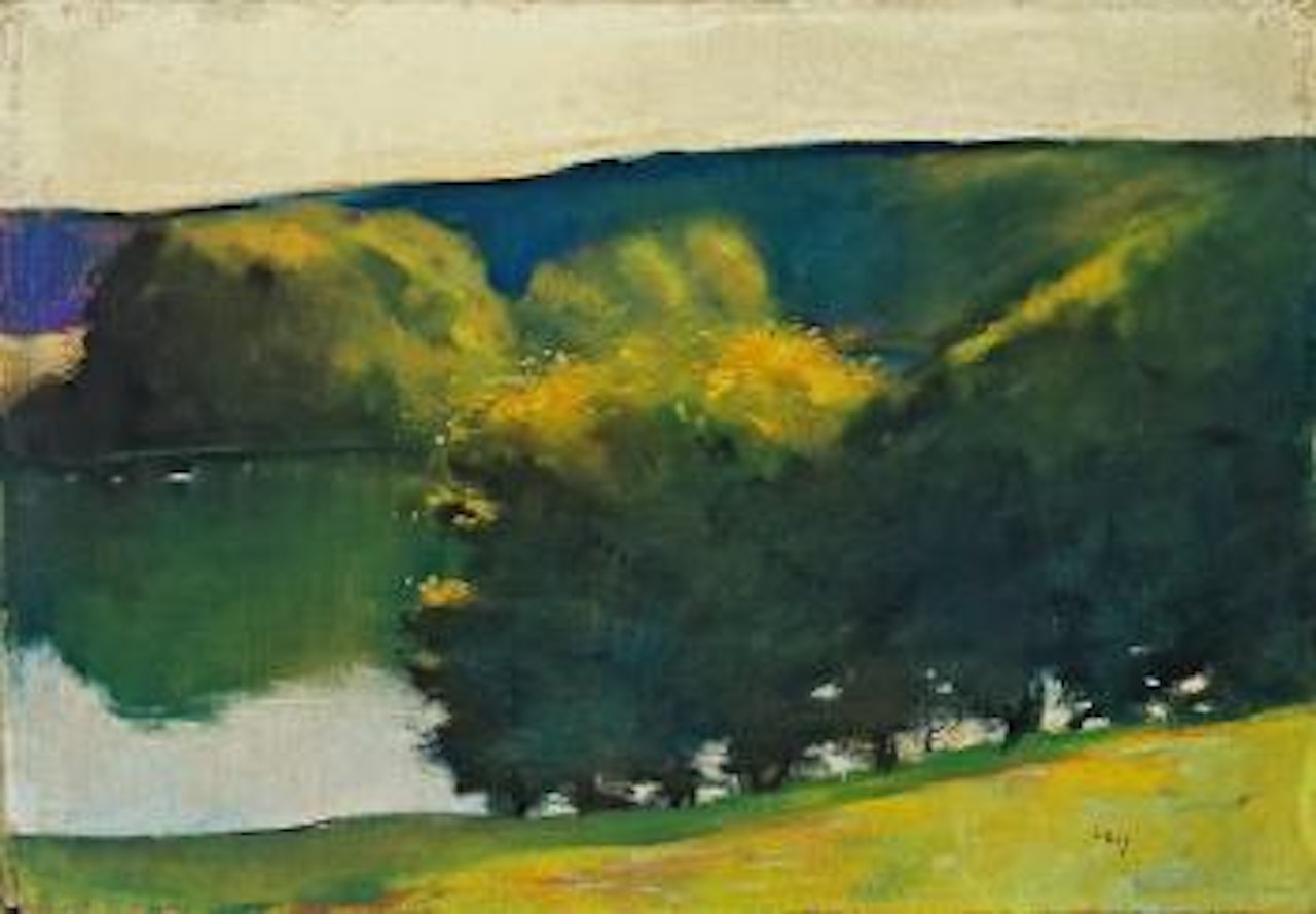 Märkischer see am abend by Lesser Ury