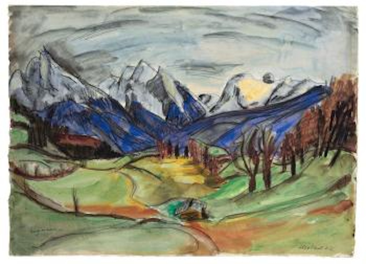 Bergwiesen by Erich Heckel
