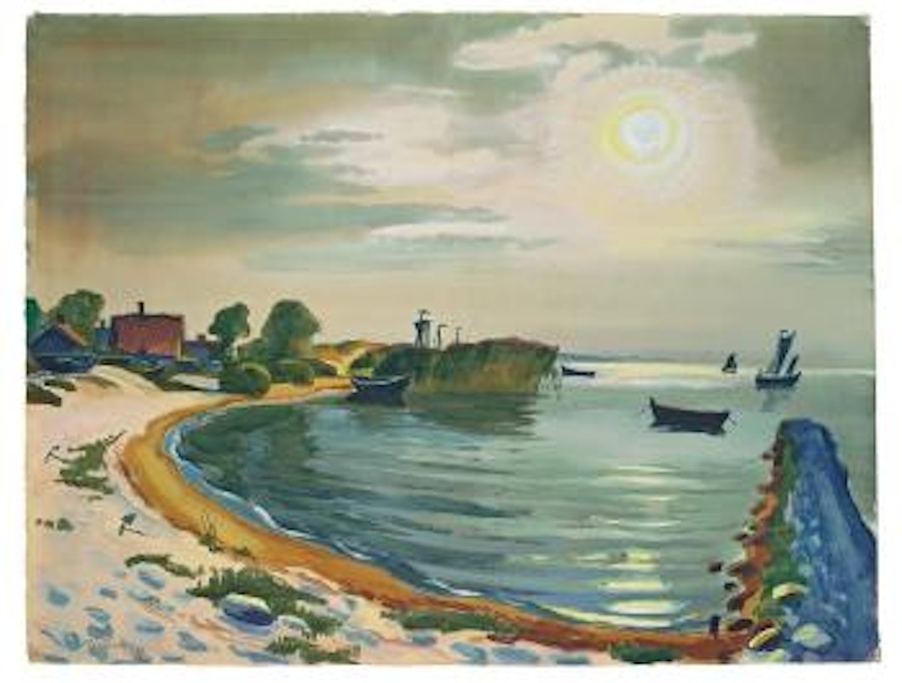Morgen am Haff (Nidden) by Max Pechstein