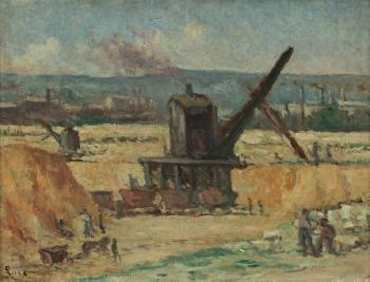 Scène de chantier by Maximilien Luce