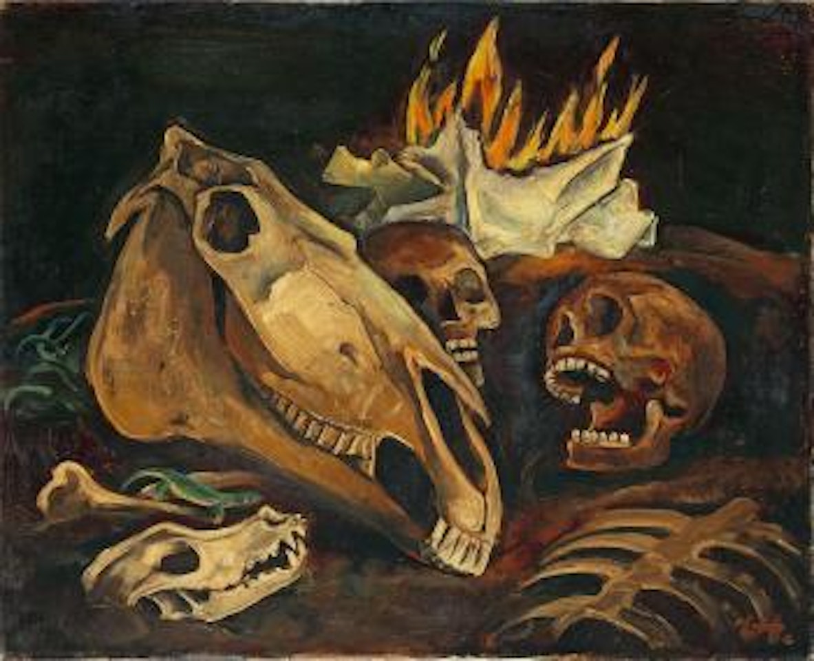 Schädelstätte by Karl Hofer