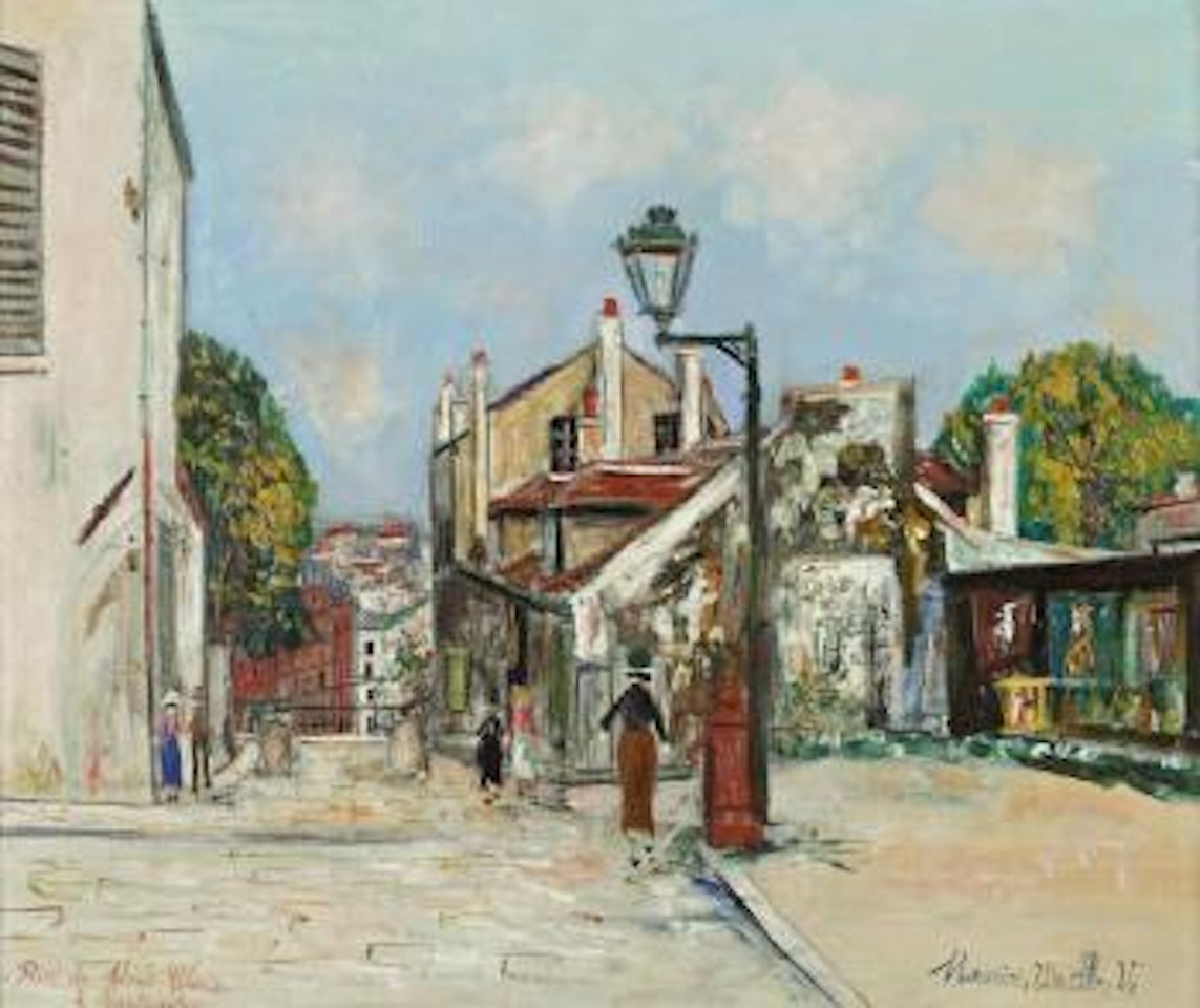 Rue du Mont-Cenis à Montmartre by Maurice Utrillo