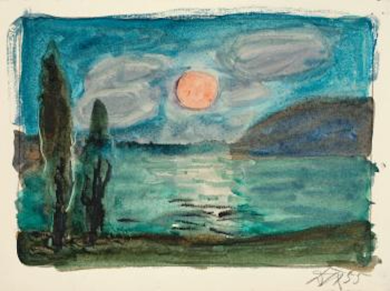 Abend am Bodensee by Otto Dix