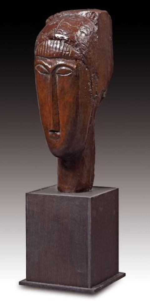 Tête de jeune fille à la frange by Amedeo Modigliani