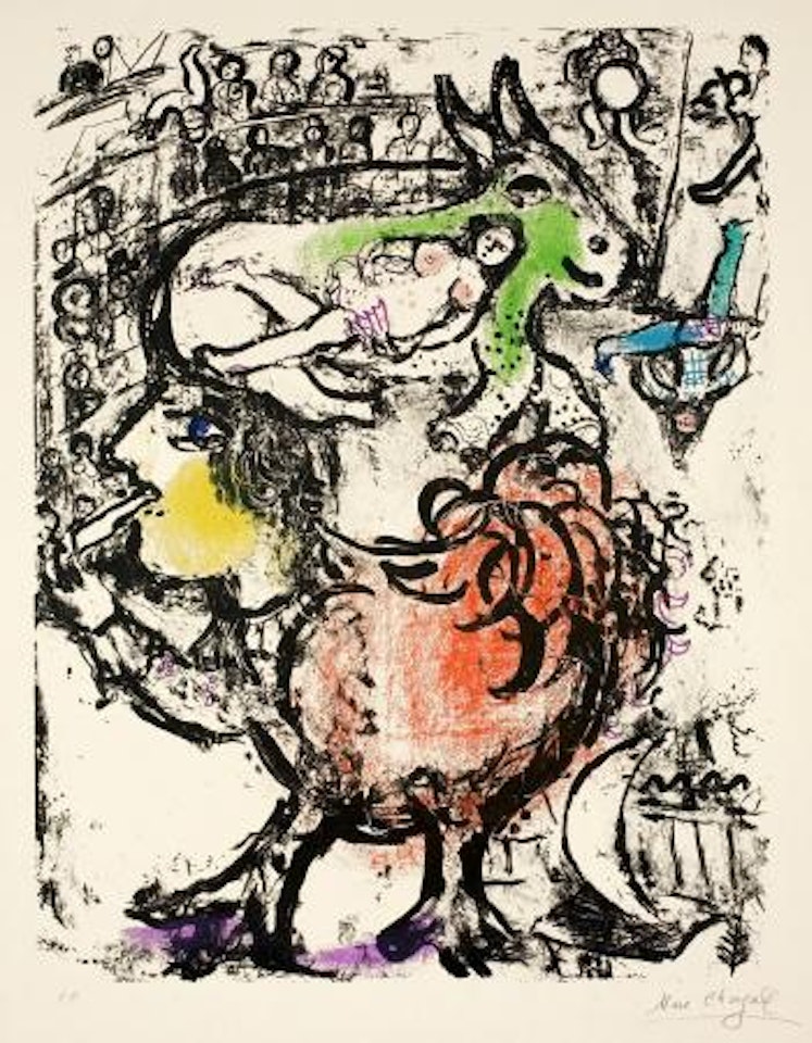 Pirouette au cirque by Marc Chagall
