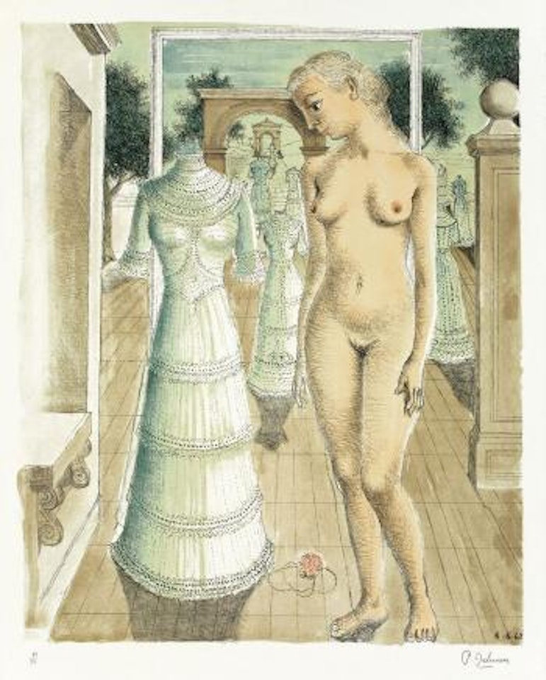 La robe du dimanche by Paul Delvaux