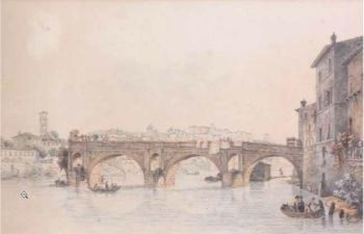 Le ponte Rotto à Rome by Victor Jean Nicolle