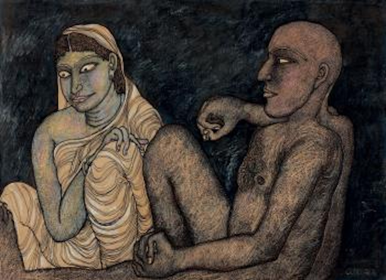 Man and woman by Jogen Chowdhury
