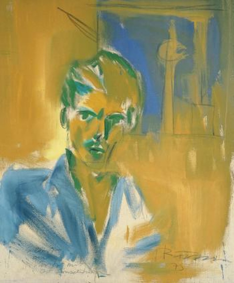 Selbst am Moritz vor Ost Fernsehturm by Rainer Fetting