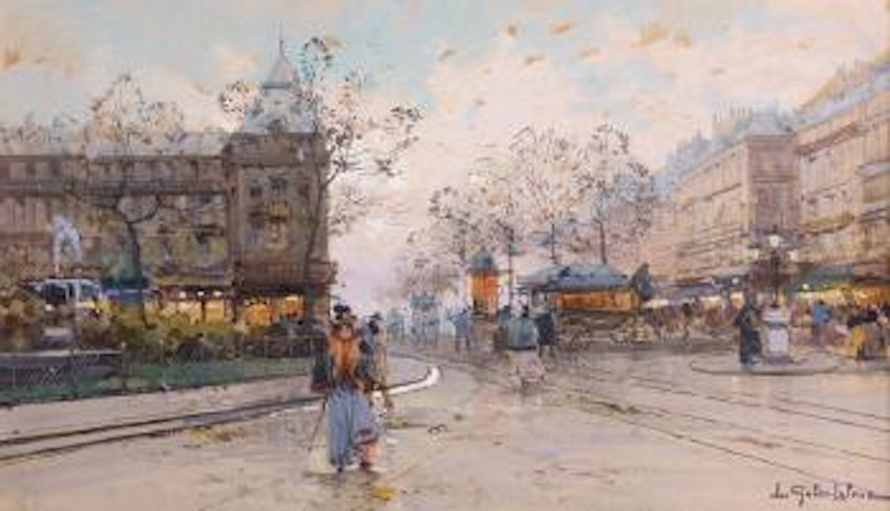 La Place Pigalle by Eugene Galien-Laloue