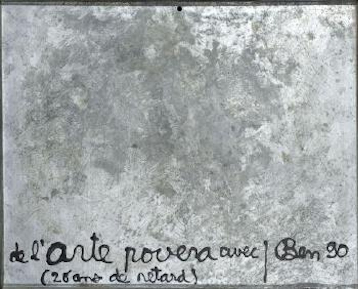 De l'arte povera avec 26 ans de retard by Ben Vautier