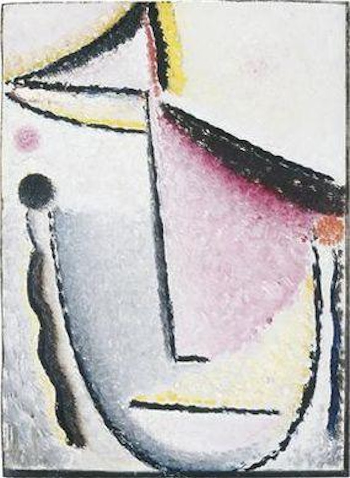 Abstrakter Kopf: Sinnend by Alexej von Jawlensky