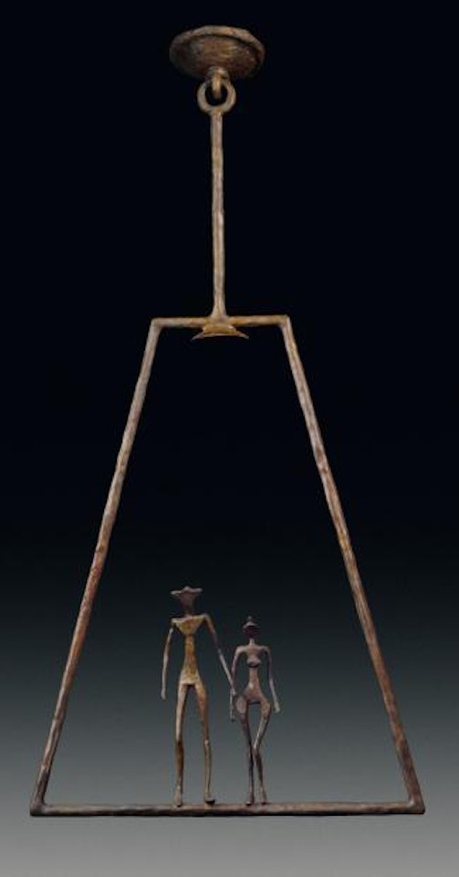 Lustre aux acrobates by Diego Giacometti