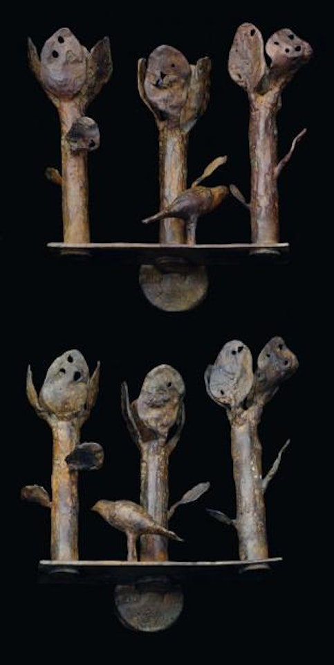 Appliques aux oiseaux à trois branches by Diego Giacometti