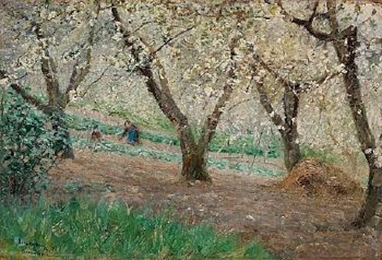 Blommande fruktträd, Surèsnes by Anshelm Schultzberg