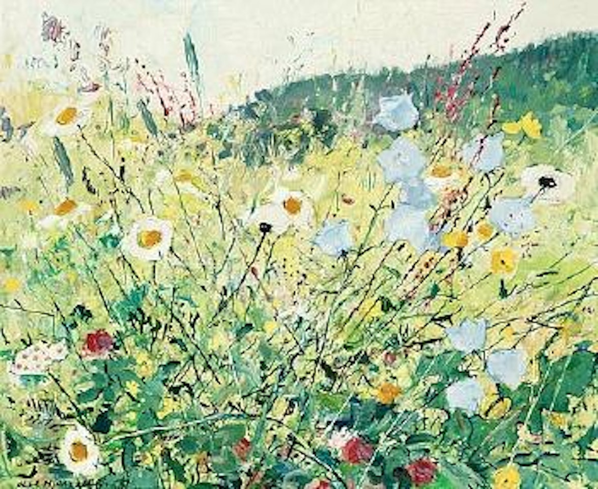 Meadow flowers by Olle Hjortzberg