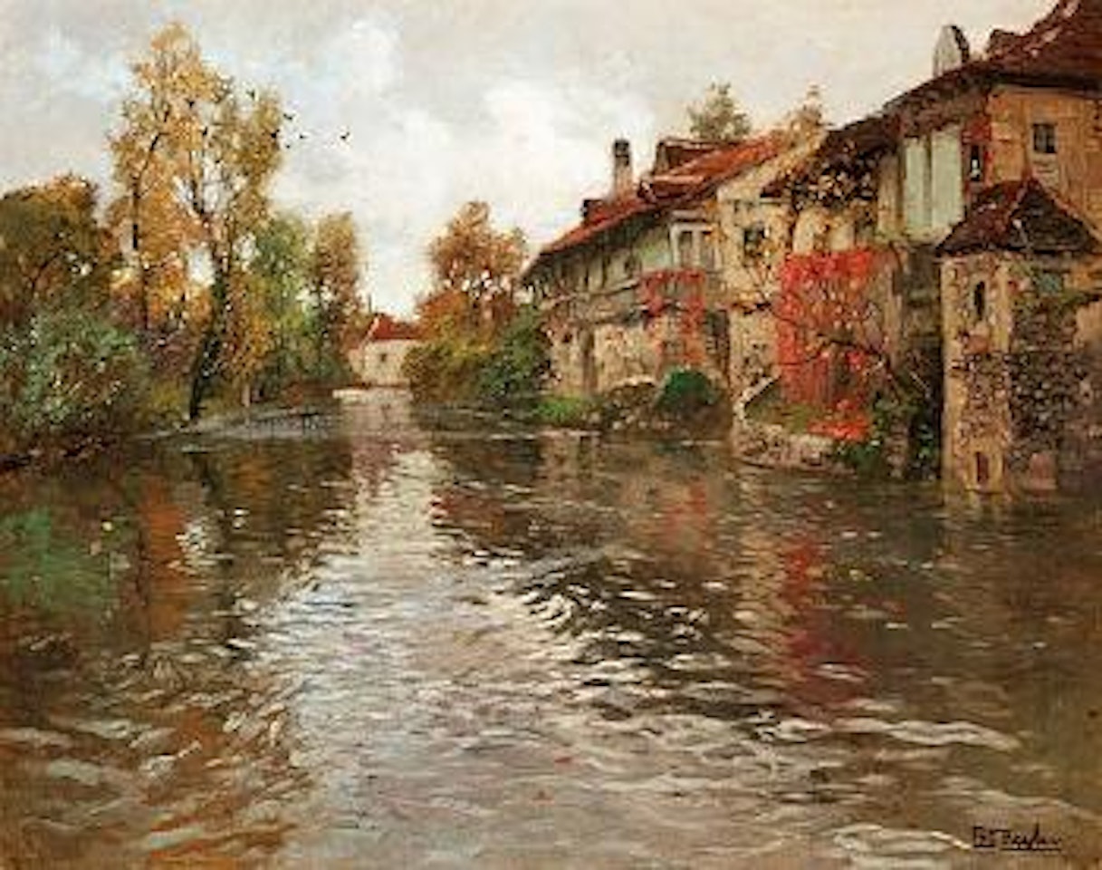 Längs floden, Beaulieu by Fritz Thaulow