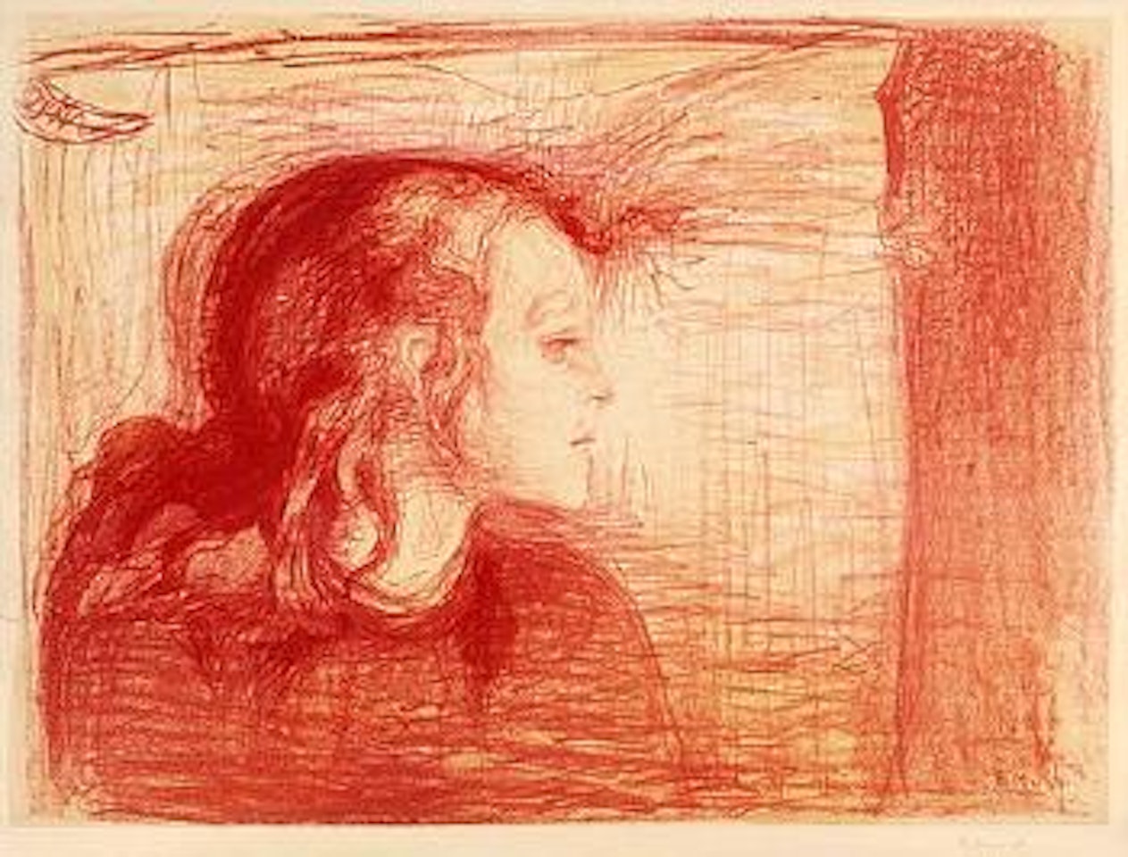 The sick child I by Edvard Munch