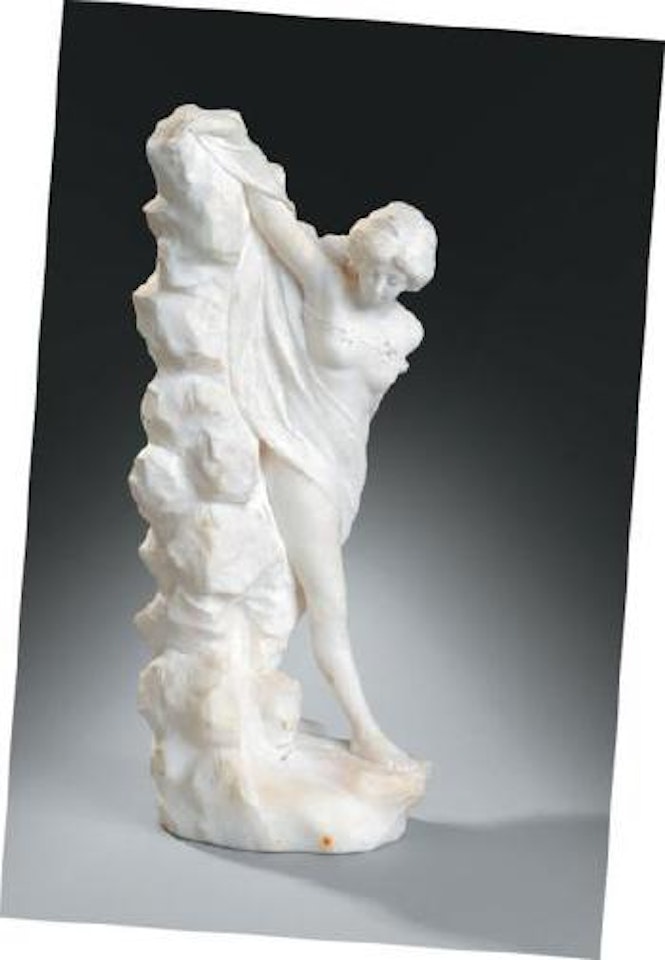 Jeune femme assise by Alfred Boucher