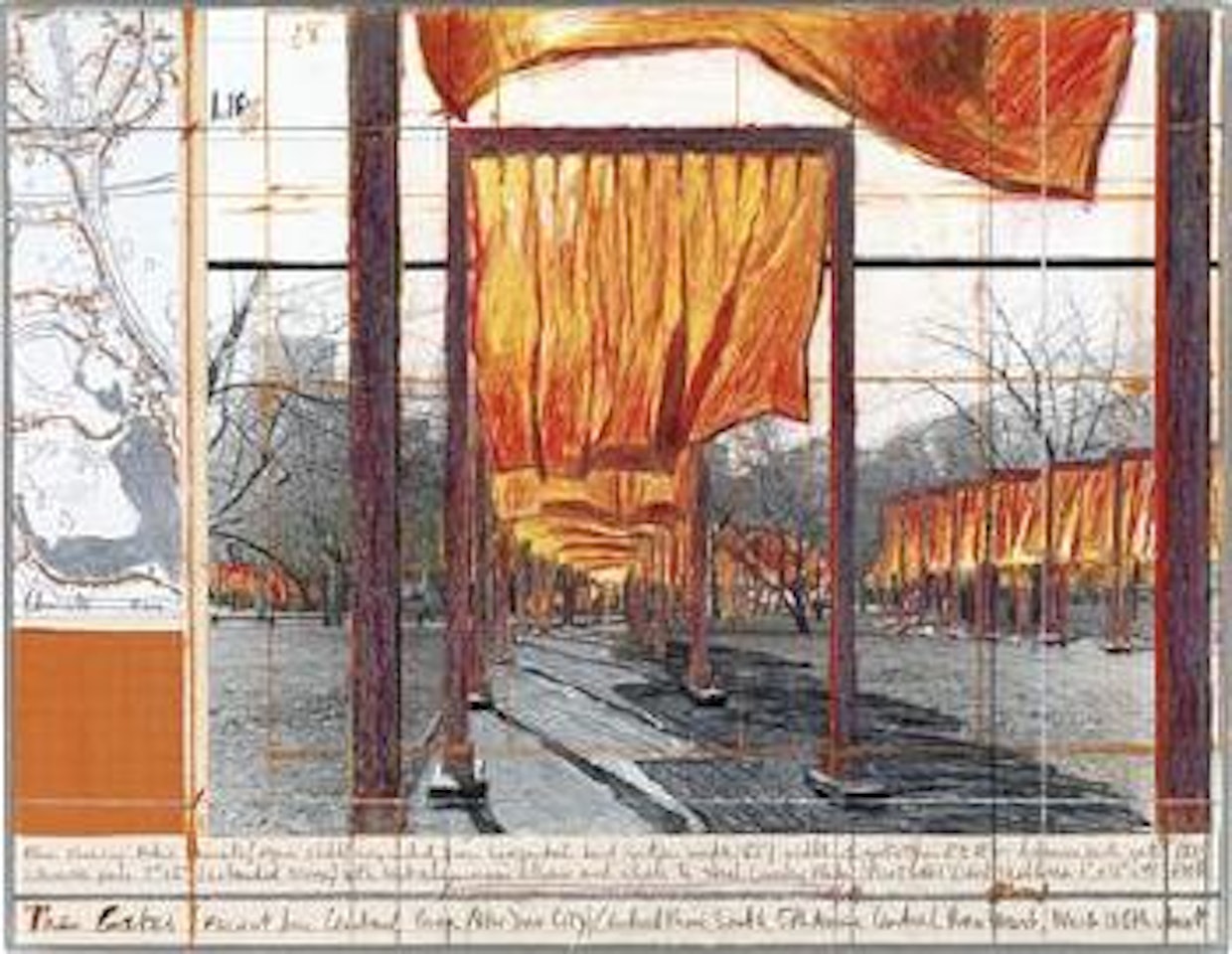 The gates (Project for Central Park New York City) by Christo