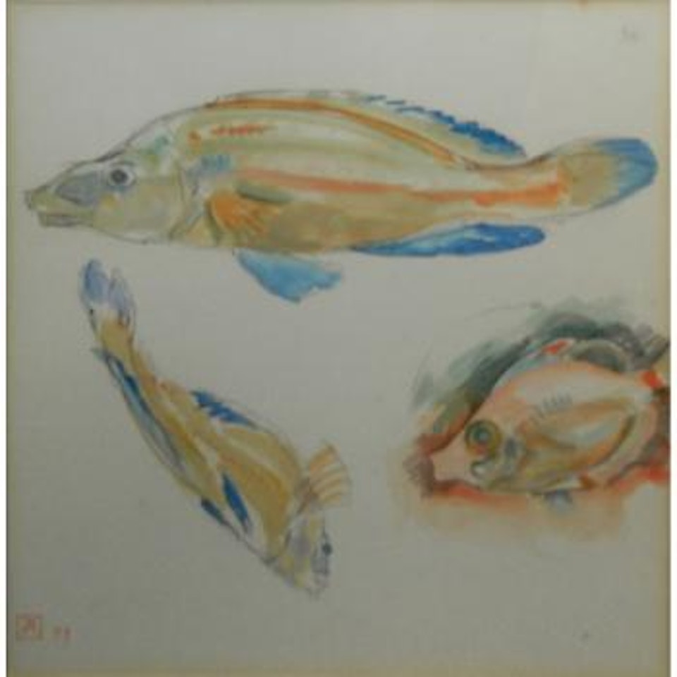 Three fish by Theo van Rysselberghe