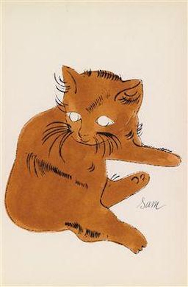 Sam (Brown Sam from the book: 25 Cats named Sam and one Blue Pussy) by Andy Warhol