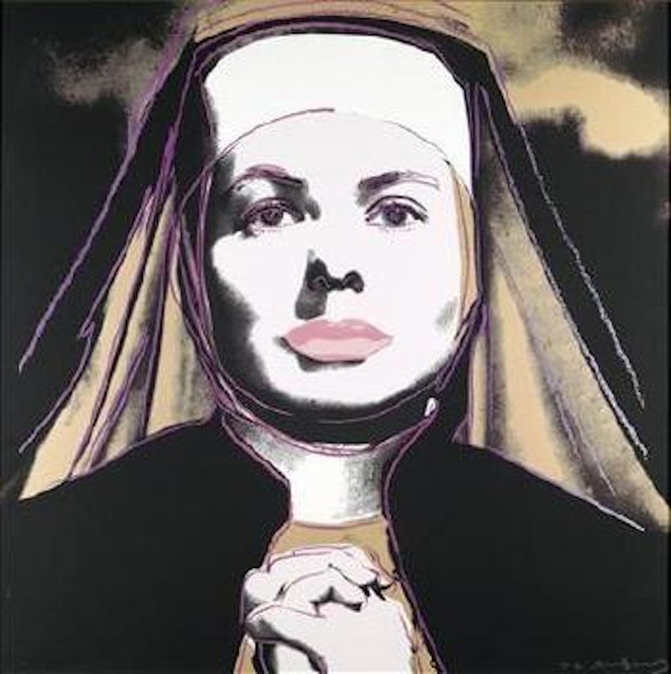 The nun (Ingrid Bergman) by Andy Warhol