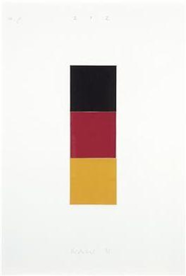 Schwarz, rot, gold by Gerhard Richter