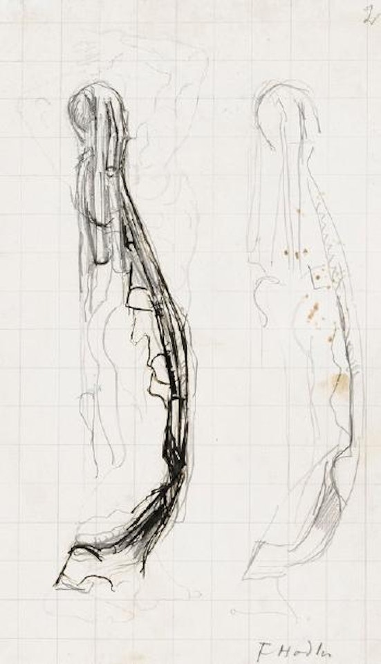 Figurenstudie zu 'Die Wahrheit' by Ferdinand Hodler