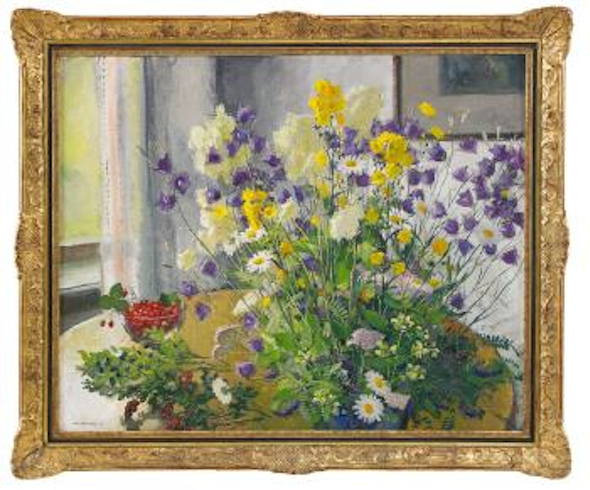 Midsommarblomster by Olle Hjortzberg