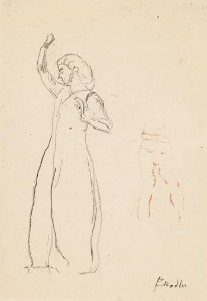 Figurenstudie zu 'Blick in die Unendlichkeit' by Ferdinand Hodler