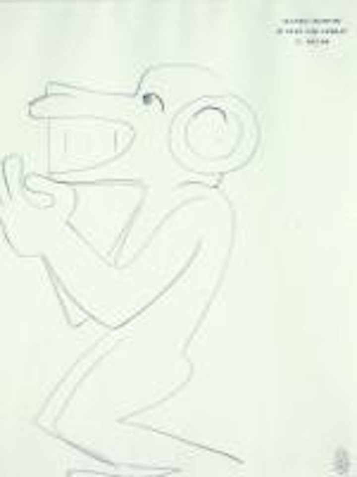 Animal fantastique (projet de cariatide) by Jean Cocteau