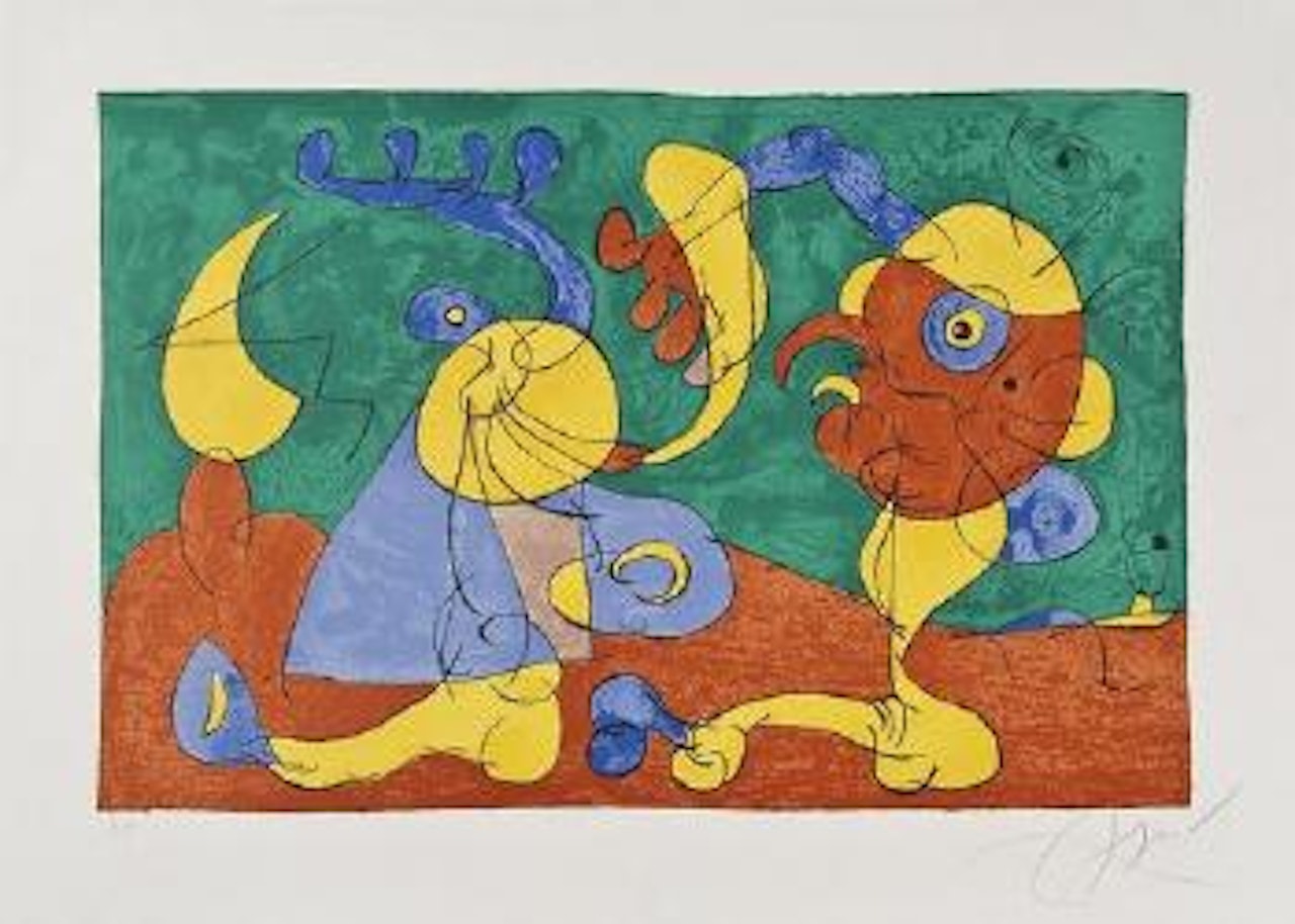 Plate VII, from Suites pour Ubu Roi (m.398) by Joan Miró
