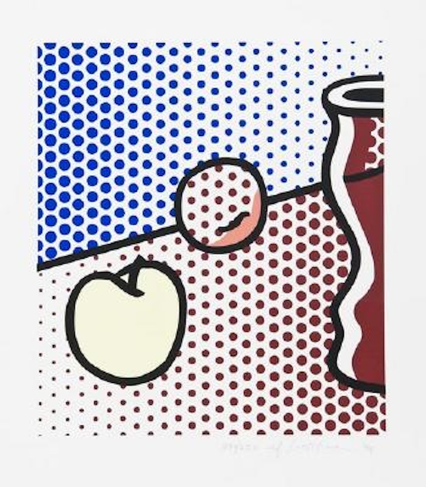 Still life with red jar by Roy Lichtenstein