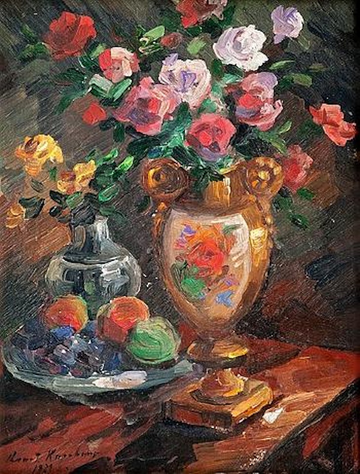 Still life with flowers by Konstantin Alekseevich Korovin