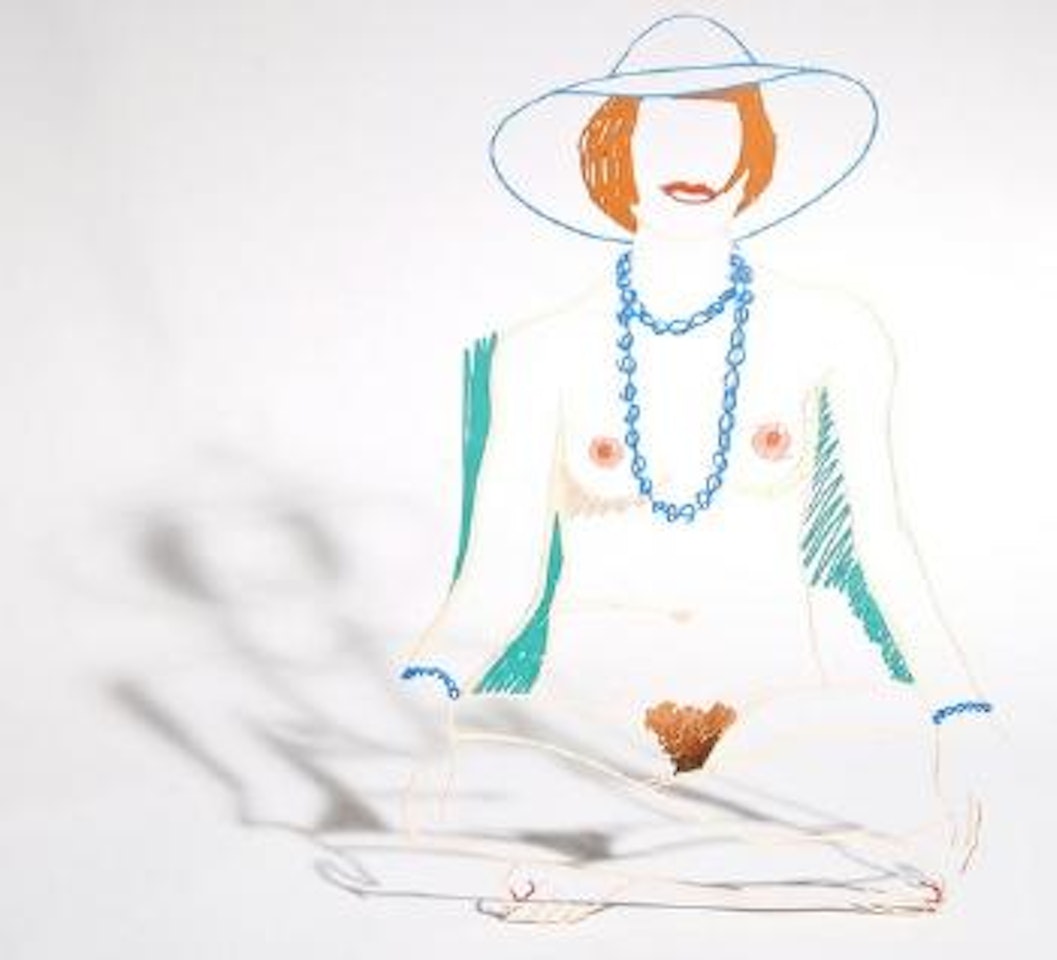 Monica lying on her back by Tom Wesselmann