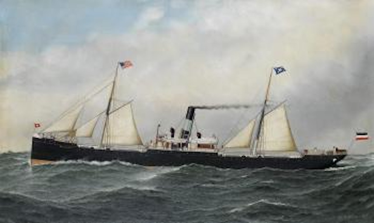 The S.S. Salerno by Antonio Jacobsen
