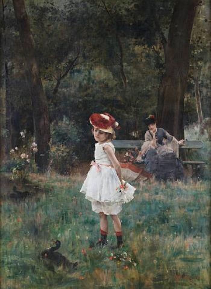 La fillette aux canards by Alfred Stevens