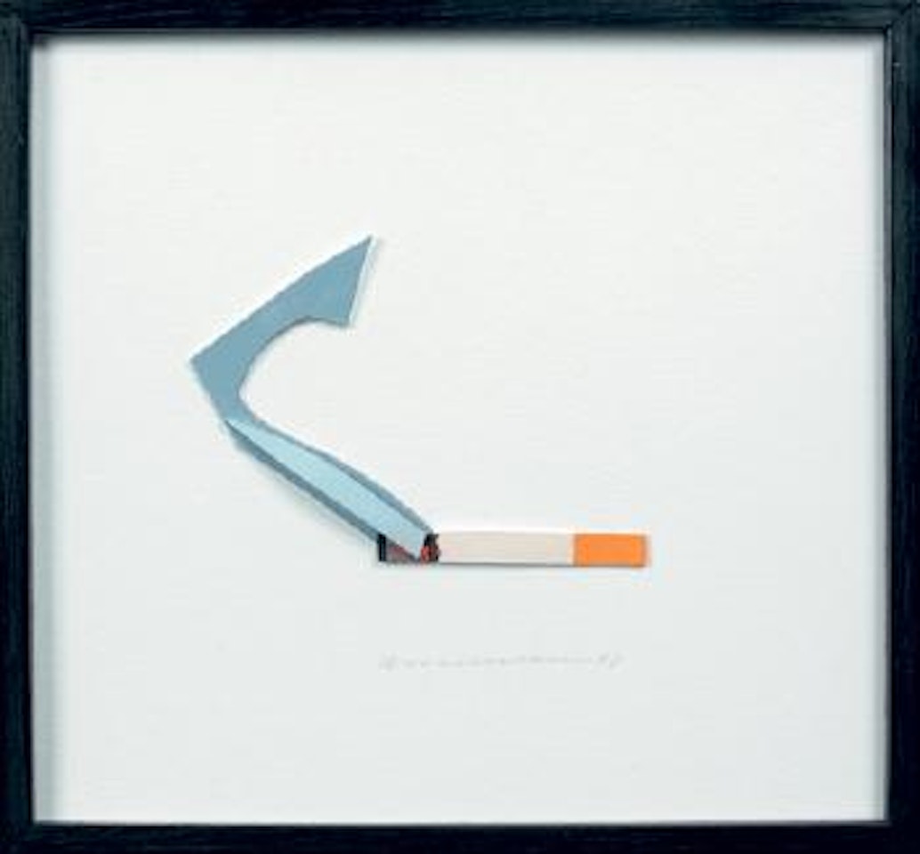 Smoking cigarette by Tom Wesselmann