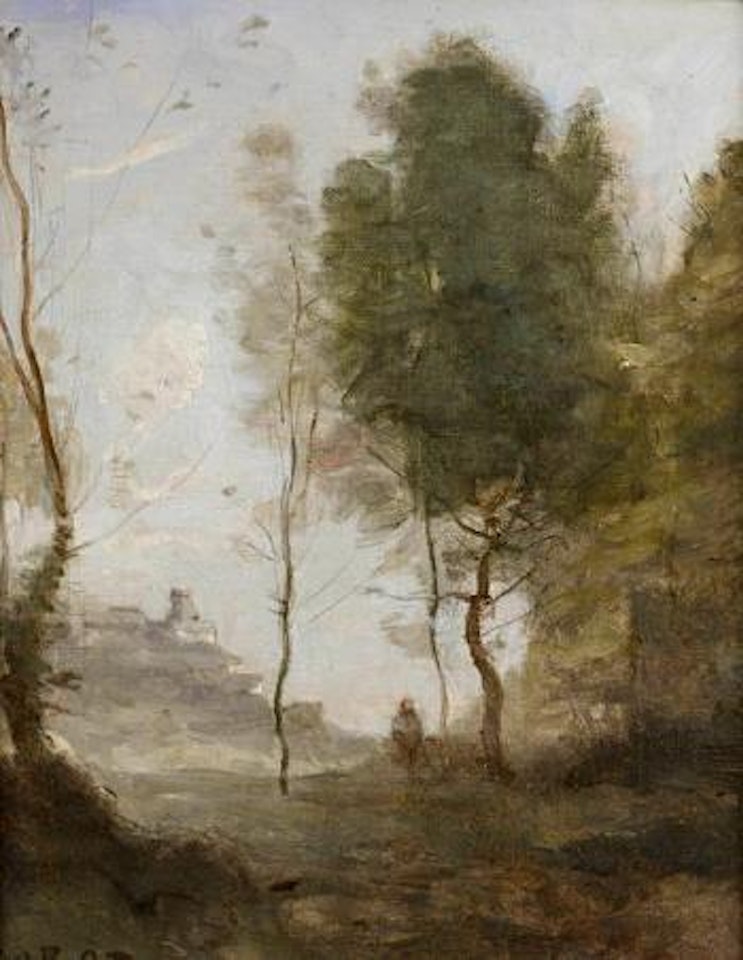 Étude de paysage- souvenir d'Italie by Jean Baptiste Camille Corot