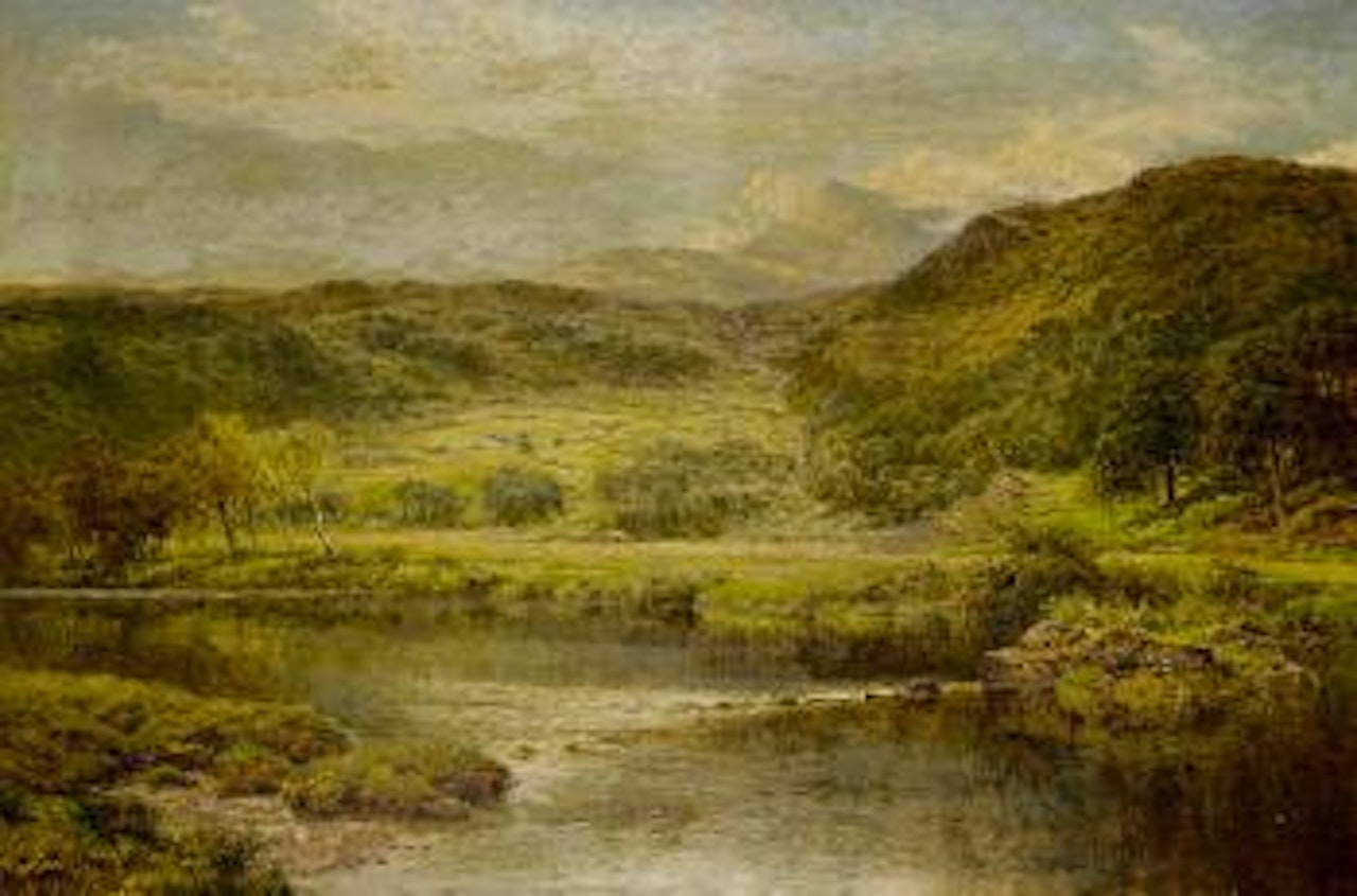 In a Welsh valley by Benjamin Williams Leader
