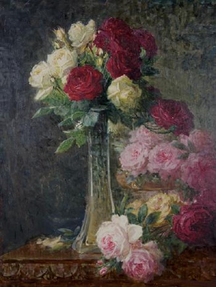 Le bouquet de roses by Pierre Eugène Montezin