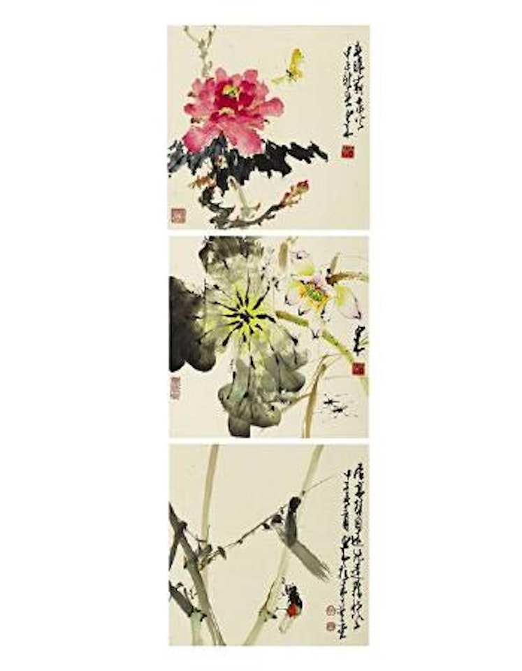 Insects, Bamboo and Flowers by Zhao Shao'ang