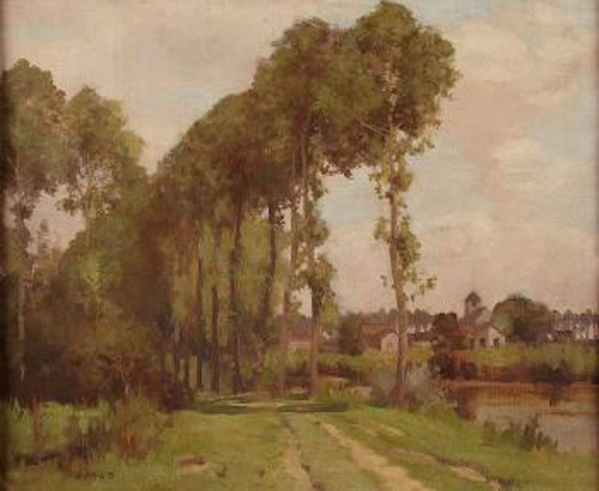 A wooden river landscape, France by David Gauld