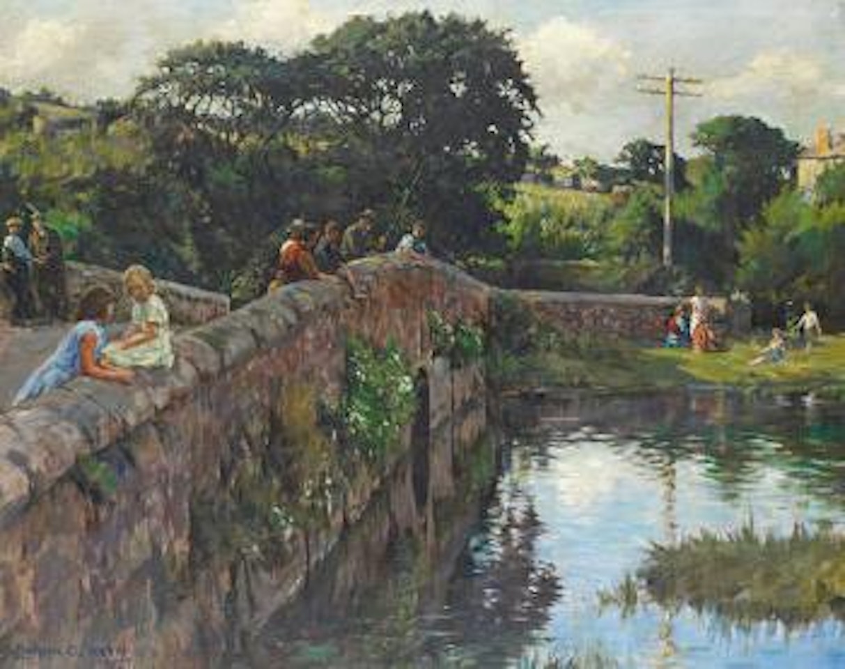 Evening on the bridge by Stanhope Alexander Forbes